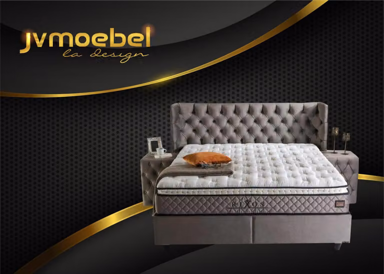 Bettgestell Stoff Möbel Luxus Modern Betten Bett Textil Schlafzimmer Design