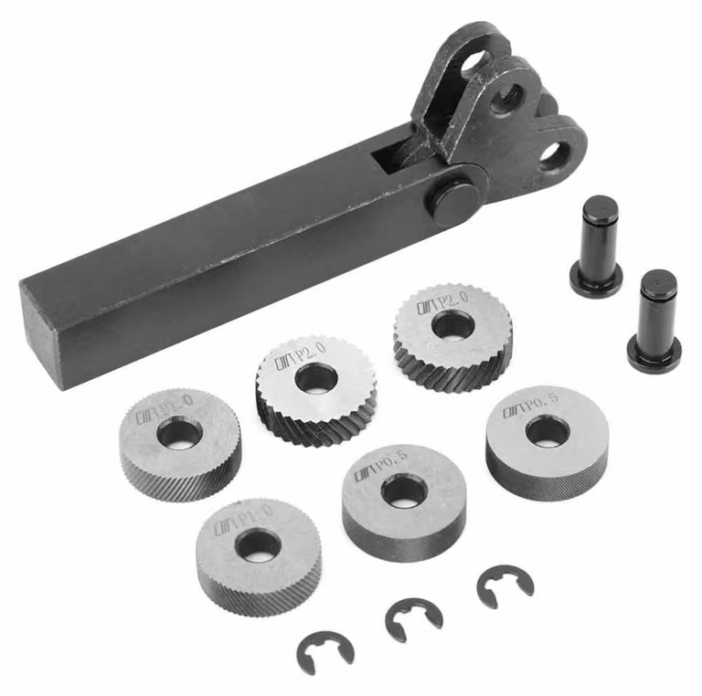 Solidchoice - Set di 7 utensili in acciaio per tornio - Accessori per tornio - Nero e marrone - Utensili di precisione - Perfetto per hobbisti e professionisti - 545g