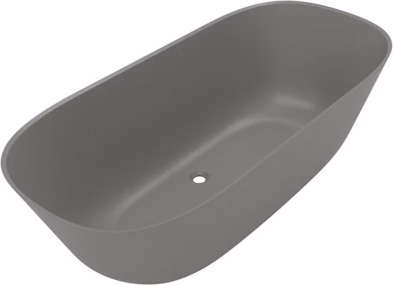 V&B Theano, vasca da bagno 175x80cm, autoportante, grigio