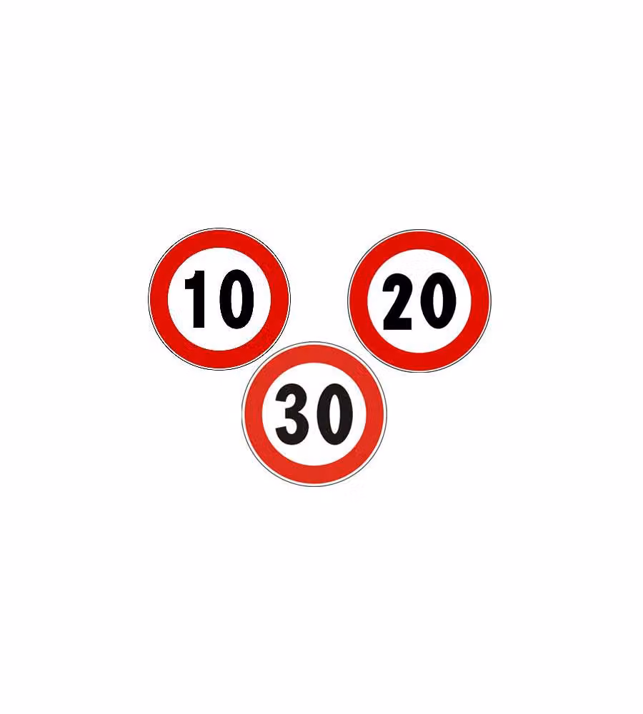Segnali Limite Di Velocita' 20 Km/H