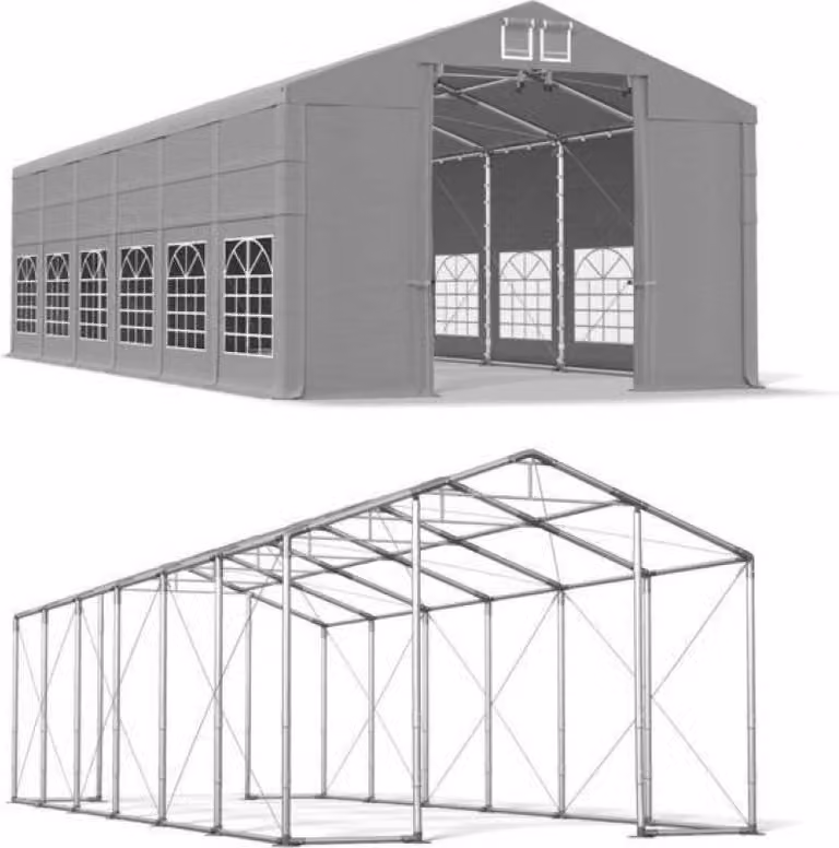 Stagione Tenda 6x12 Grigio WINTER PLUS ISD