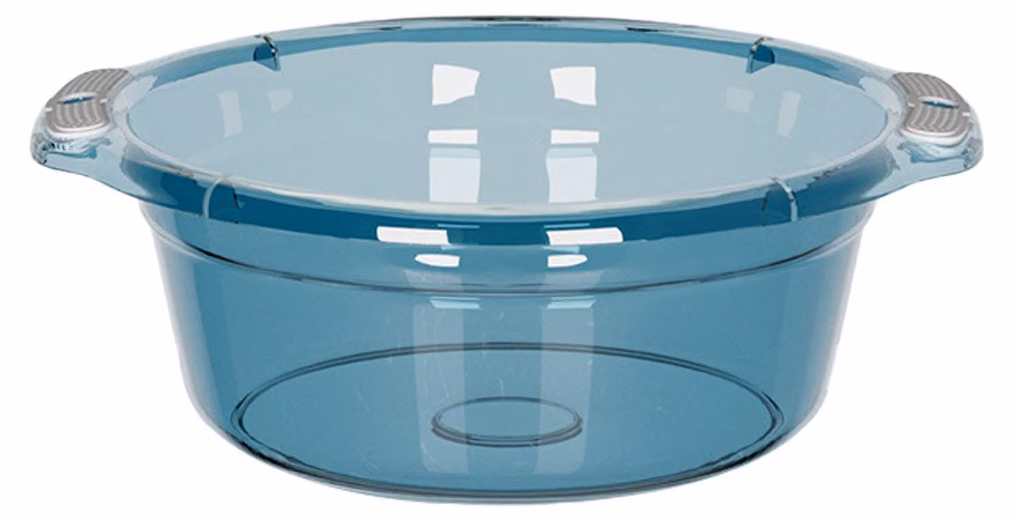 Lavello in plastica con maniglie, cucina portatile, vasca per uso domestico, bagno, lavanderia, M 31,5 x 10,5 x 21 cm