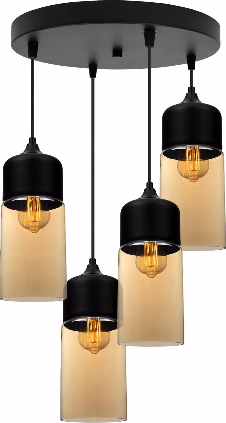 Lampadario A Sospensione, Plafonierra In Vetro, Lampada A Led