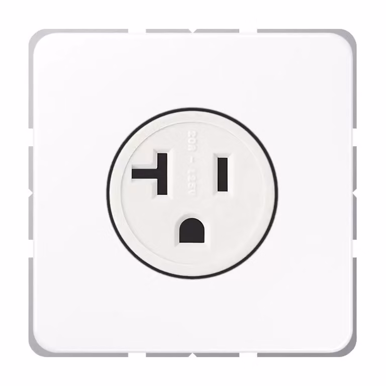 Jung CD521-20WW Presa standard USA NEMA bianco alpino