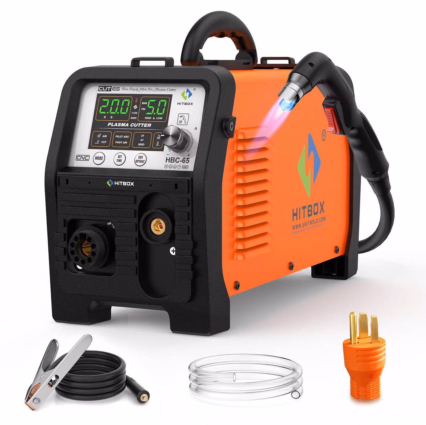 Tagliasaldatrice al plasma HBC65 - Potenza: 65A - Tensione: 220V - Taglio senza contatto