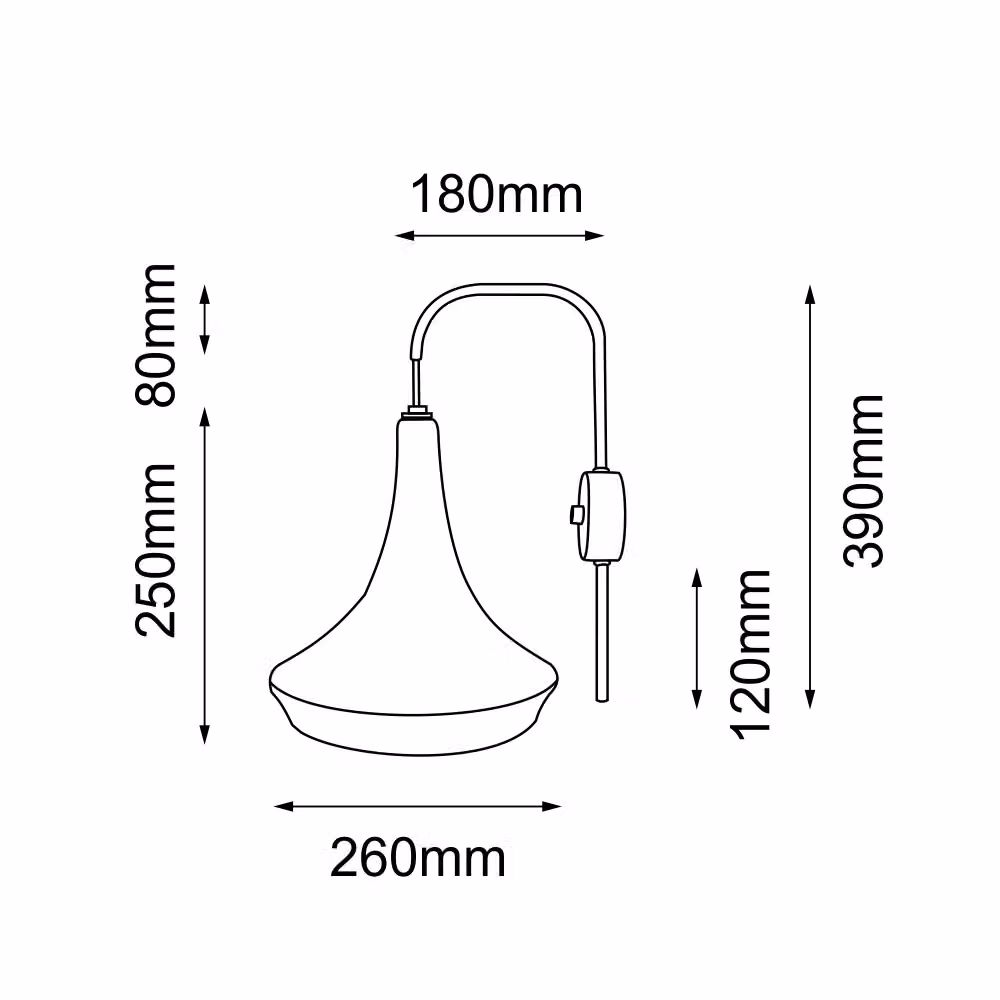 Applique da parete Shilo in stile boho nera con tessuto e metallo, attacco E27, 20W – 2