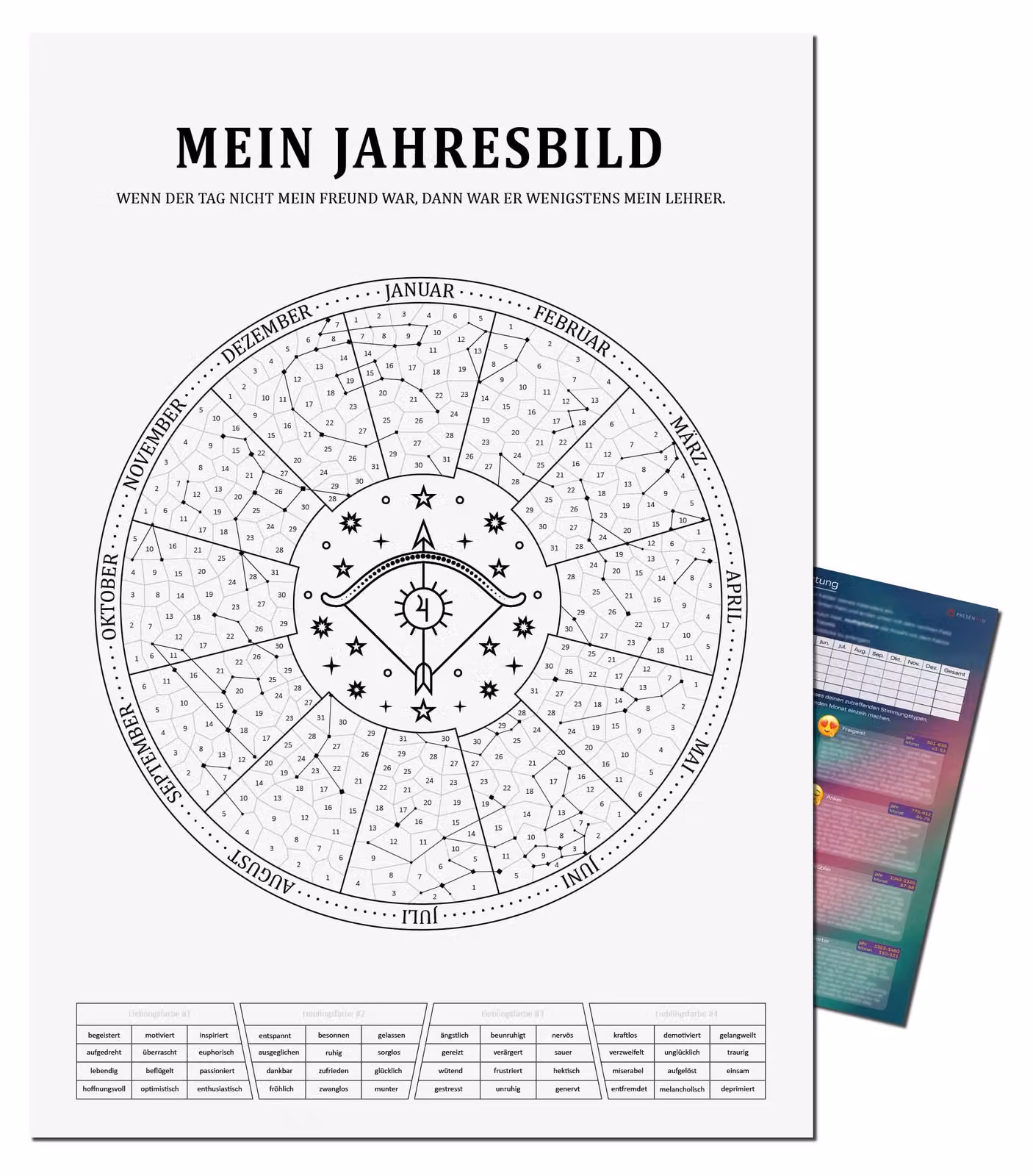 Calendario dell'umore: segni zodiacali personalizzati e opzioni di colore