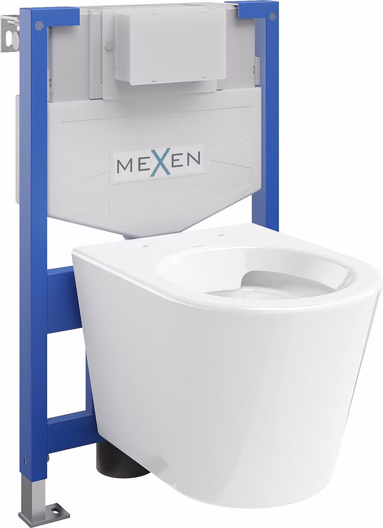 Mexen Rico set incasso WC telaio Fenix XS-F con vaso WC, bianco lucido - 6803372XX00
