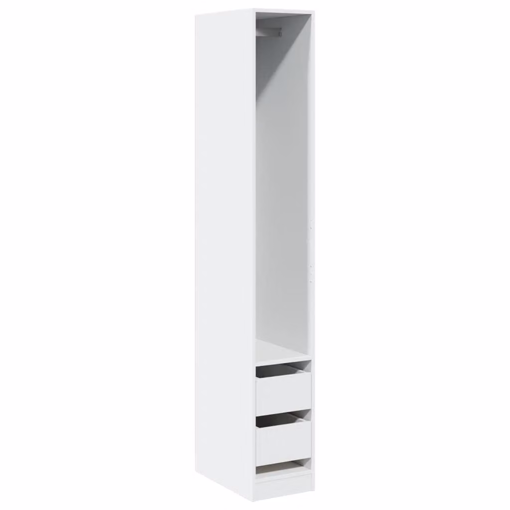 Armadio Bianco 30x50x200 cm in Legno Multistrato