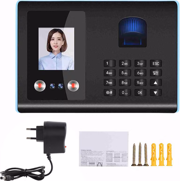 Sistema di rilevazione delle presenze – riconoscimento facciale, impronta digitale e password, con messaggi vocali, multilingue, dispositivo di rilevazione delle presenze per i dipendenti