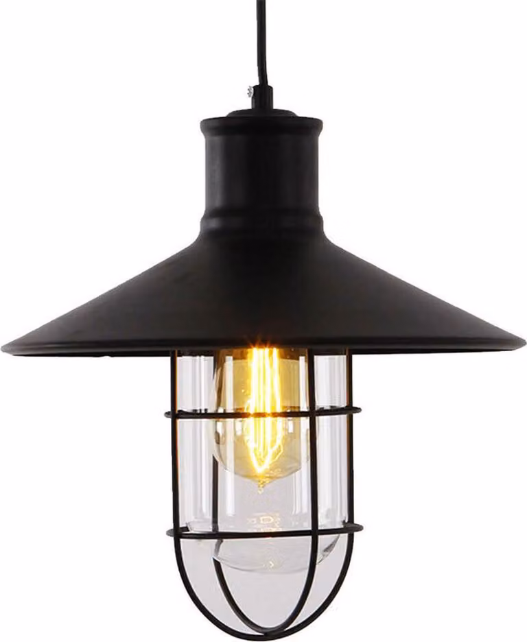 Lampada a sospensione vintage e27 60w - 28x27cm