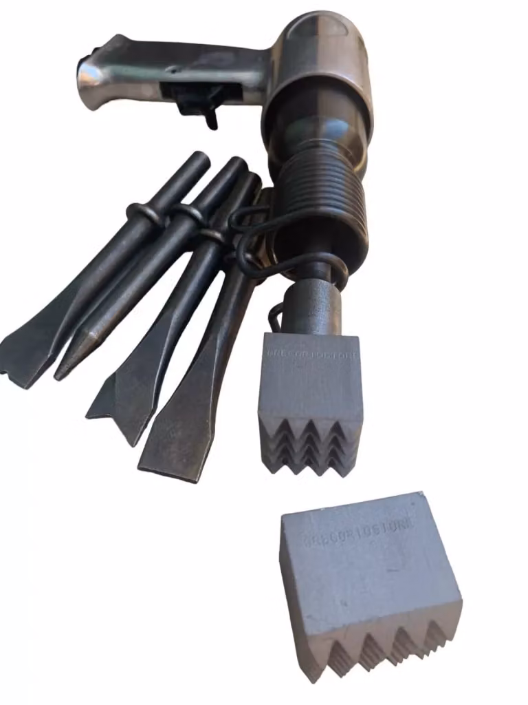 Set di 2 Bocciarde per Pietra Dura Gregoriostore in Acciaio Temprato con Codolo Intercambiabile, Made in Italy, L/P: 3 x 3 cm e 3,5 x 3,5 cm – 2