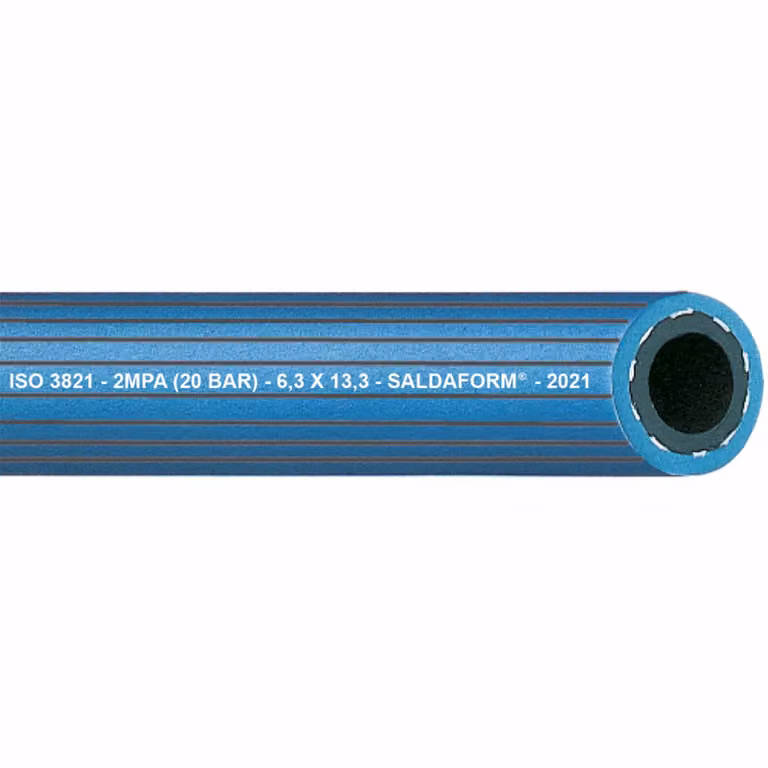 Saldaform Blue Grooved - Tubo per ossigeno per applicazioni di saldatura a ossitaglio. 9 mm