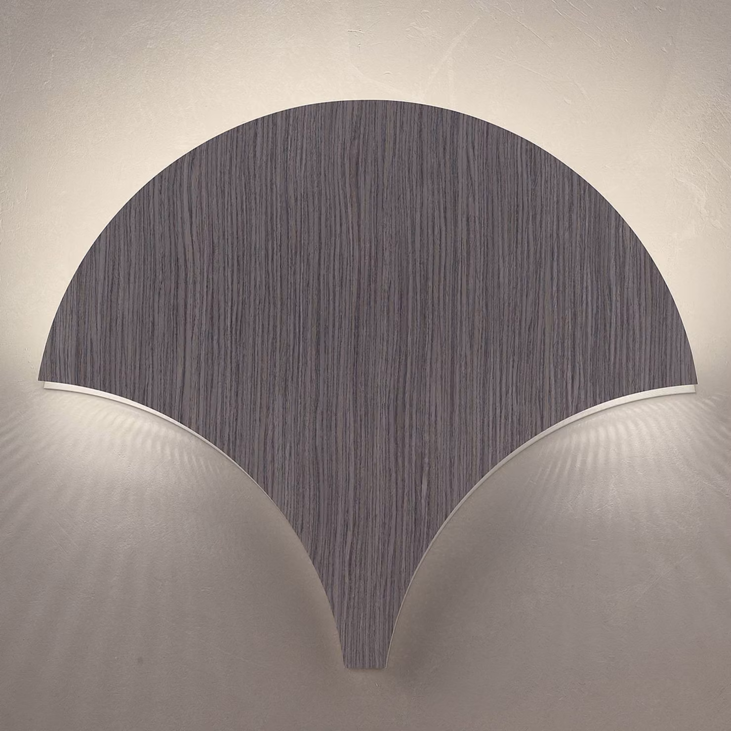 Masiero Applique da parete a LED Palm, Alluminio / Grigio / Zincato, Soggiorno / Sala da pranzo, Metallo, Moderno, Applique a LED
