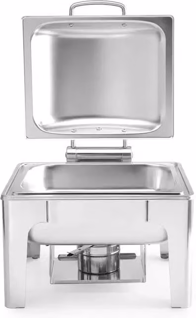 Chafing dish GN 1/2 HENDI Profi Line in acciaio inox satinato argento con capacità 4L