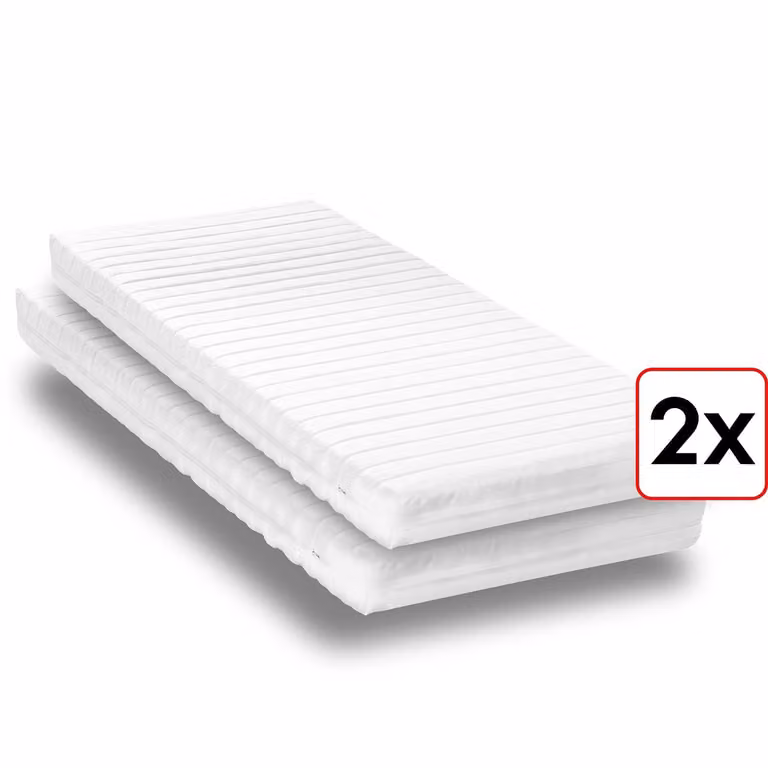 Materasso in schiuma fredda K16 100 x 200 cm, altezza 16 cm, grado di rigidità H2/H3 Twin