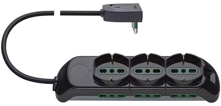 Vimar FP00530.C: Presa multipla con 3 prese universali e 6 prese di sicurezza