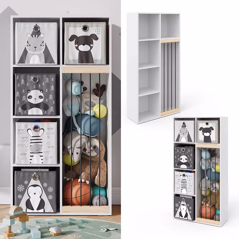 Libreria per bambini Marvin Vicco Bianco L: 72 cm, H: 143 cm – 2