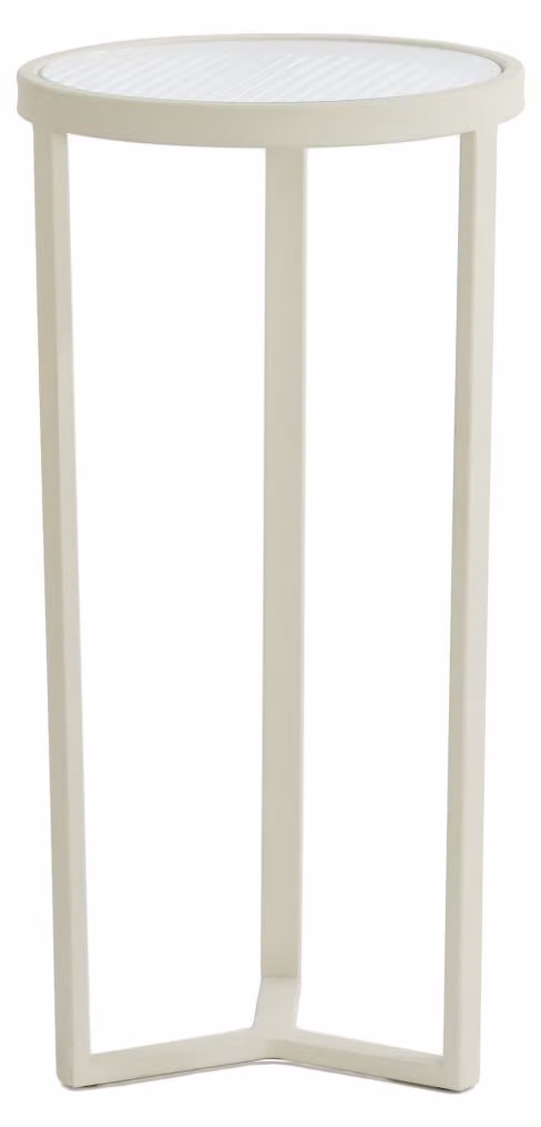 Colonna Light & Living RETIRO in vetro trasparente a righe con crema – Ø30x60,5 cm
