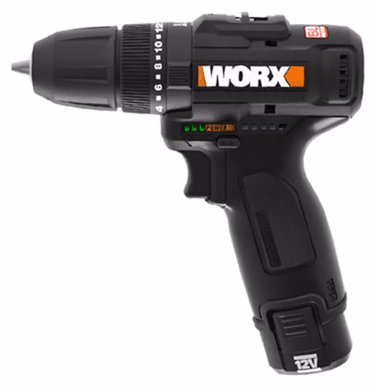 WORX Drill AKU 12V 38 Nm WX121 (2x2 Ah) set di trapani 5 pz.