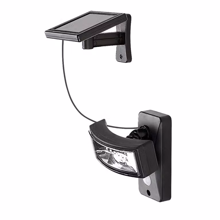 Lampada solare da parete per esterni con sensore LED 2,4W Valpovo nero 77019 Rabalux