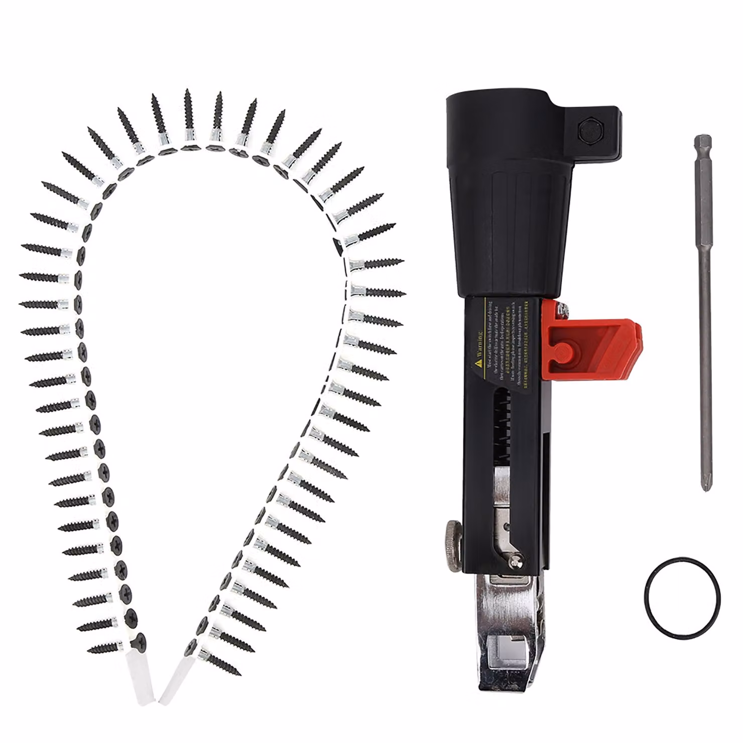 Pistola automatica per chiodi a catena, pistola per chiodi a catena, pistola a vite adattatore, pistola a vite automatica, attrezzatura per il serraggio delle viti, strumento per la lavorazione del legno