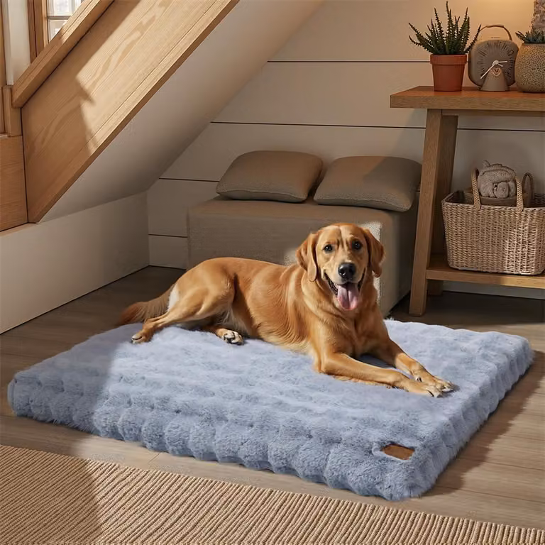 WISFOR letto ortopedico per cani divano per cani divano per cani cuscino per cani di grandi dimensioni posto letto, impermeabile lavabile copertura rimovibile 3XL: 130x110x12cm, grigio