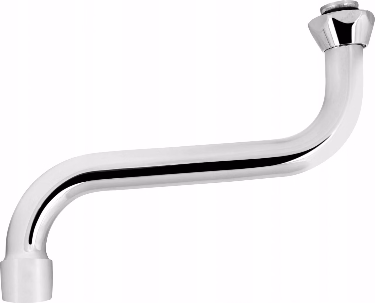 Bocca Per Rubinetti Tipo S 18 Cm 3/4 Pollici Cromo Diamantato