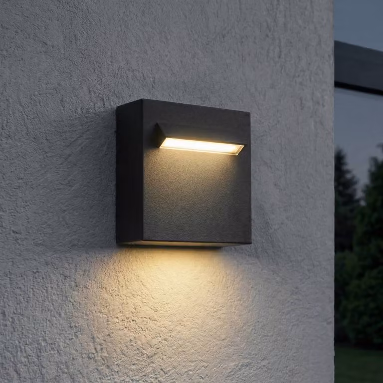 Applique da esterni a LED Joril Lucande, Nero, Alluminio, Moderno, Applique LED da esterni