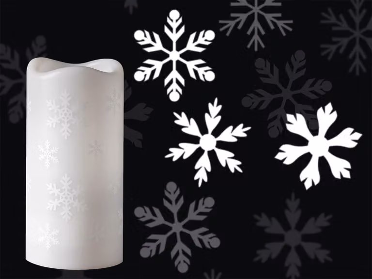Mini proiettore luminoso natalizio a LED BANDIERE