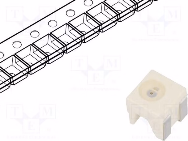 10 LED, tecnologia 30÷61 mlm, tipo 4040 SMD, dimensioni 4,2x4,2x2,85 mm, angolo di emissione 120°, intensità luminosa 9÷18 mcd, colore giallo, corrente di funzionamento 2 mA, codice LY A67K-K2M1-26