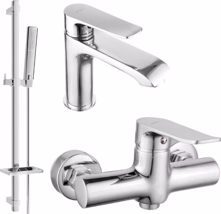 Mexen Pecos DQ72 set doccia, cromo - 72704DQ72-00
