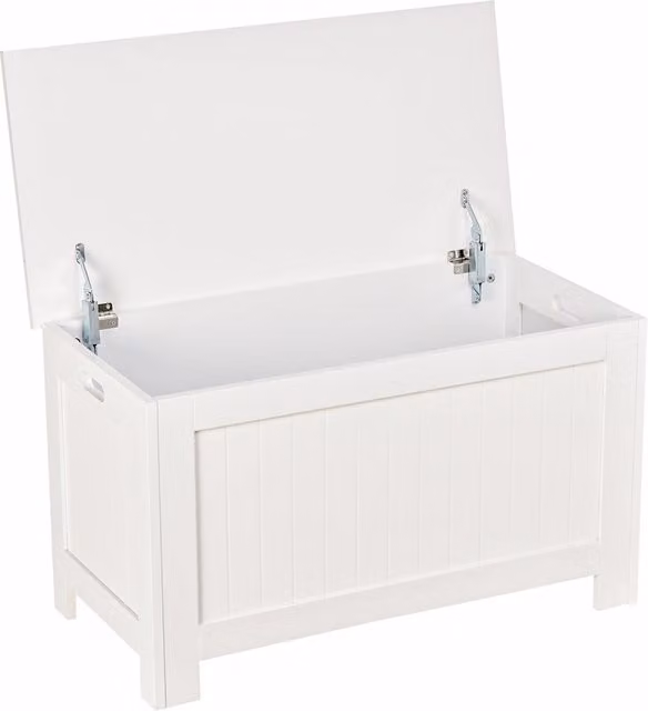 Panca contenitore con coperchio ¨C Xylo ¨C bianco 81x40x46 cm