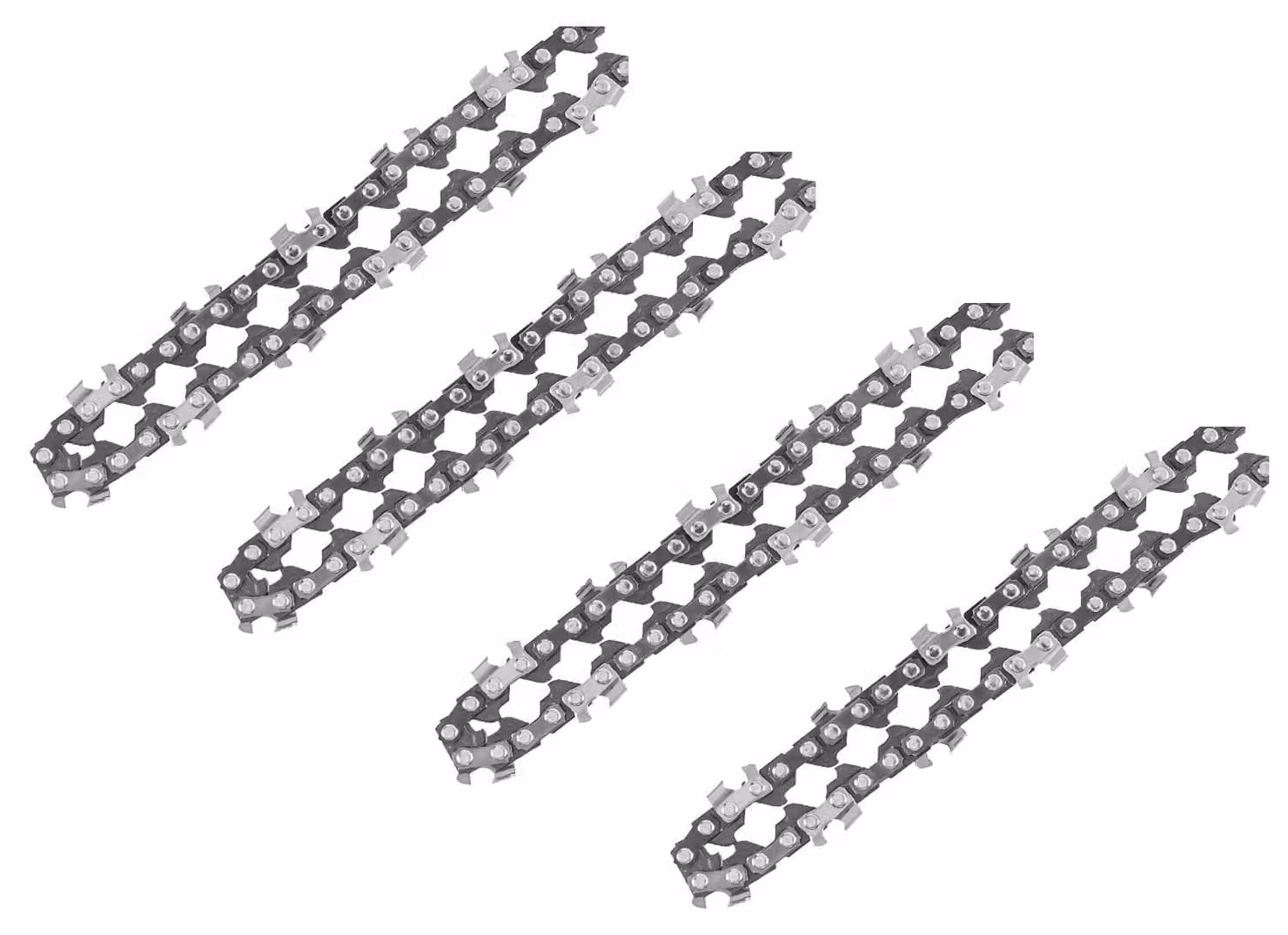 4 catene per motosega, 8 pollici - 1/4" - 48 maglie