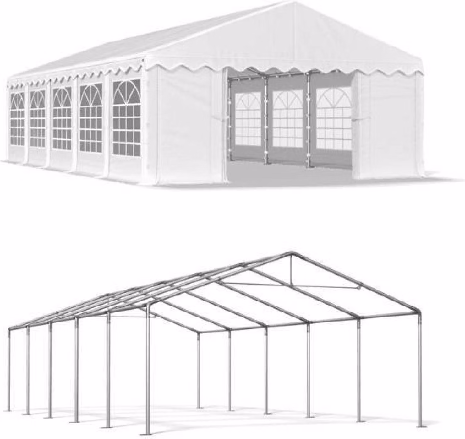 Tenda estiva 5x10 Bianco SUMMER IPE