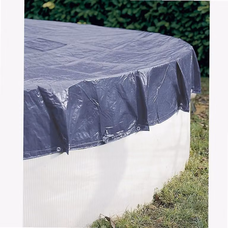 Omgoods - Telo protettivo in polietilene da 140 g/m² per piscine, diametro 6 metri