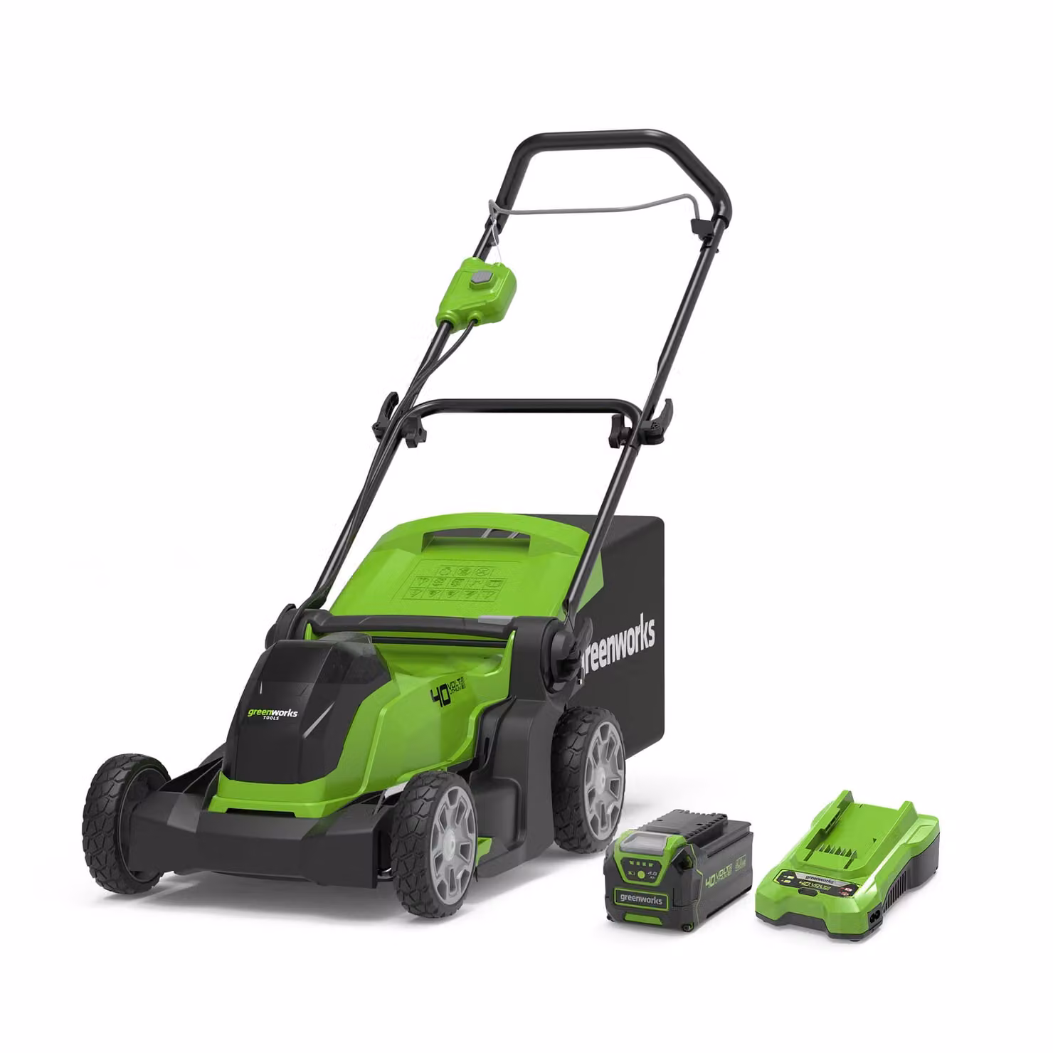 Greenworks 40V Rasaerba 41cm - Batteria 4Ah
