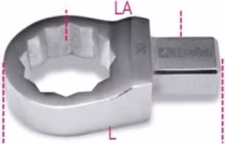 Chiave ad anello BETA per aste dinamometriche - misura 18