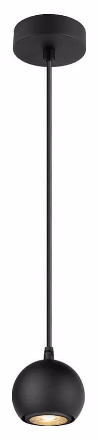 SLV LIGHT EYE 90, lampada a sospensione, GU10, lunghezza sospensione 150 cm, 1x max. 6W, nero opaco 1008172