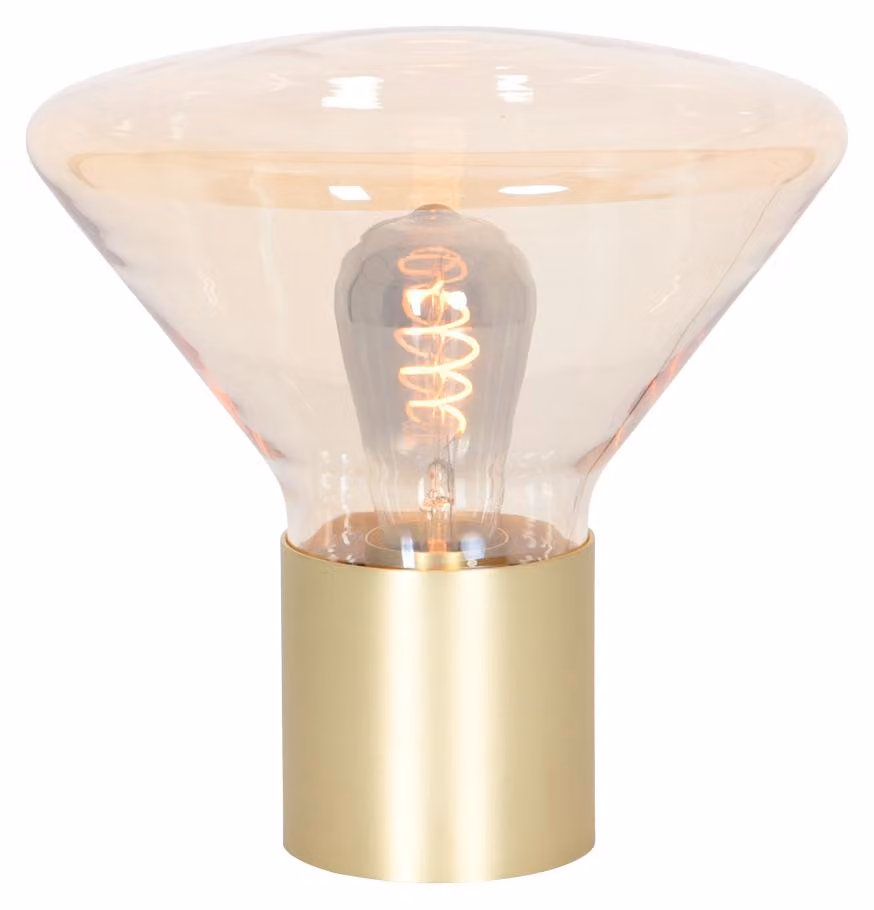 Lampada da tavolo - ambra - Ambiance - vetro metallo - Ø 26cm - E27 - 3401ME - Steinhauer