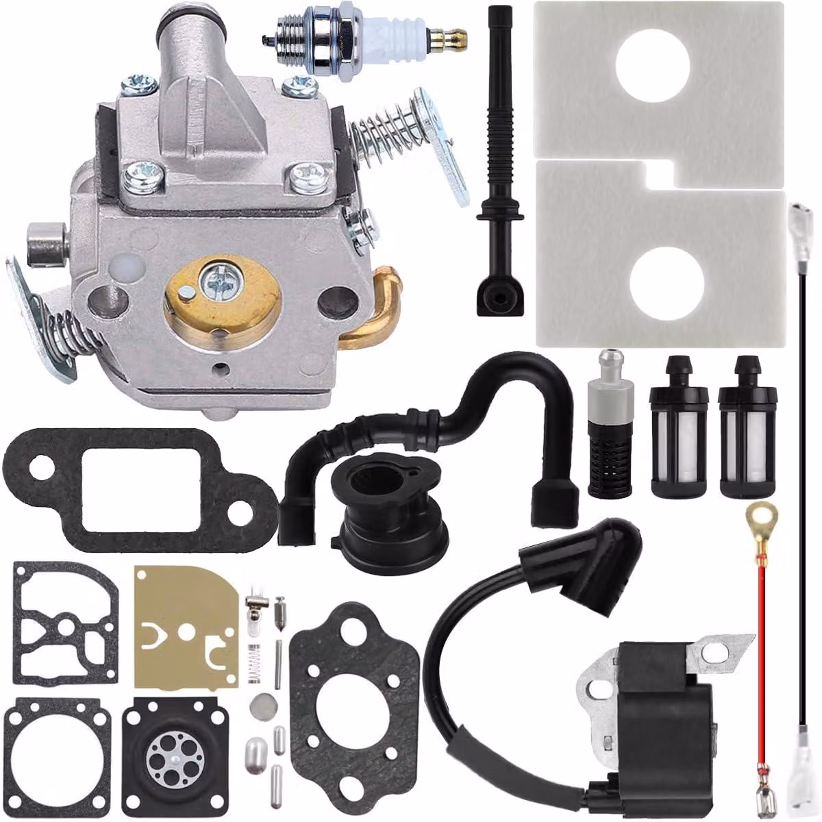 Carburatore di ricambio per motoseghe Stihl 017, 018, MS180, MS170 - Kit di manutenzione - WA-NL-1299