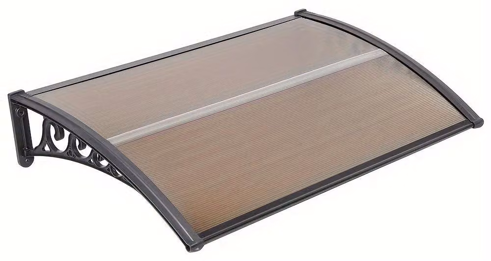 Tenda da sole - Tenda per finestra - Tenda per porta d'ingresso - Tettoia - Schermatura solare per porta d'ingresso - Poliestere marrone - 100x150 cm