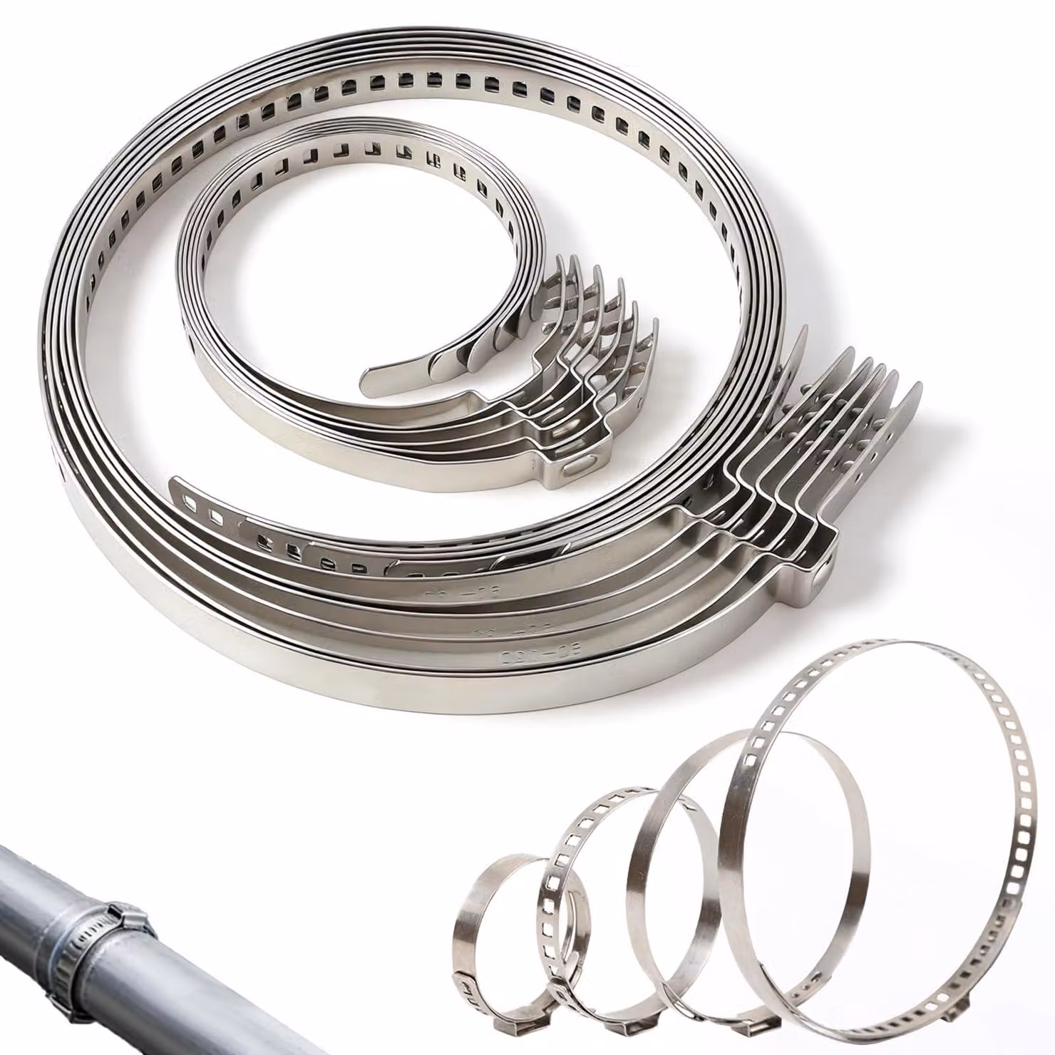 Set di ganasce per giunti cardanici, 12 pezzi, acciaio inossidabile, dimensioni 25-50 mm e 50-120 mm