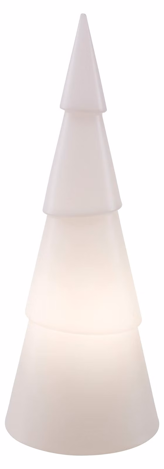 Lampada solare a forma di albero, diametro circa 75 cm, con luci LED, realizzata in plastica, colore bianco