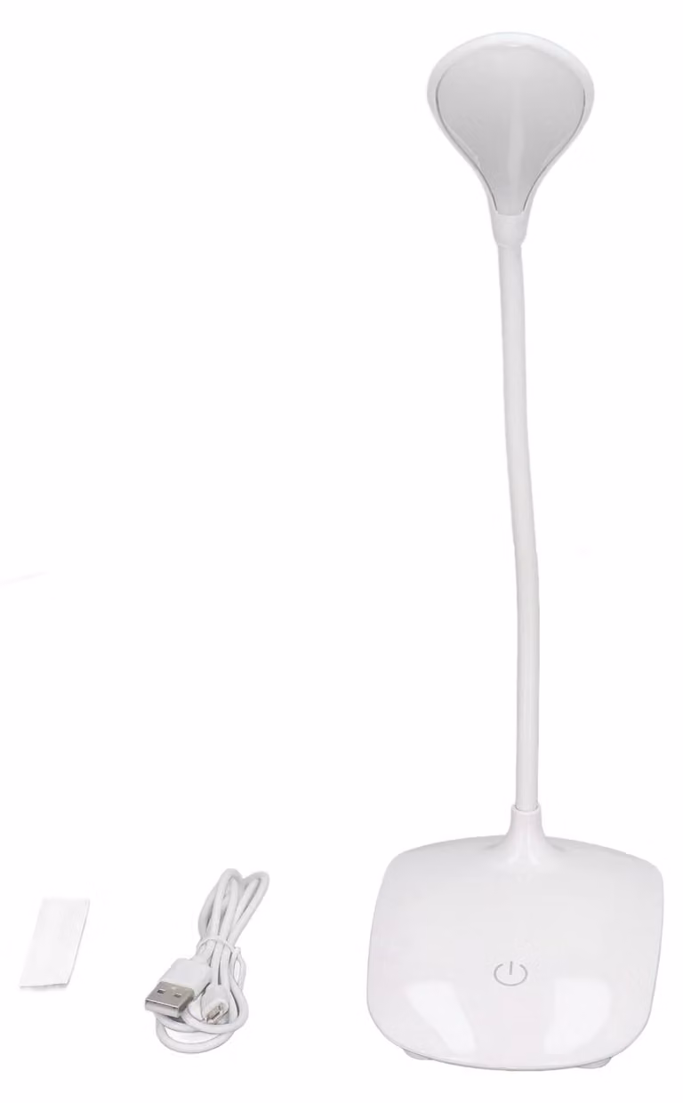 Lampada da scrivania a LED con comando touch, alimentazione USB o a batteria, 3 modalità di illuminazione, inclinazione regolabile, ideale per bambini, studenti e camere da letto