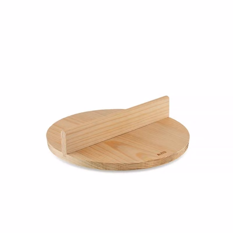 Otoshibuta Convivio Alessi coperchio in legno