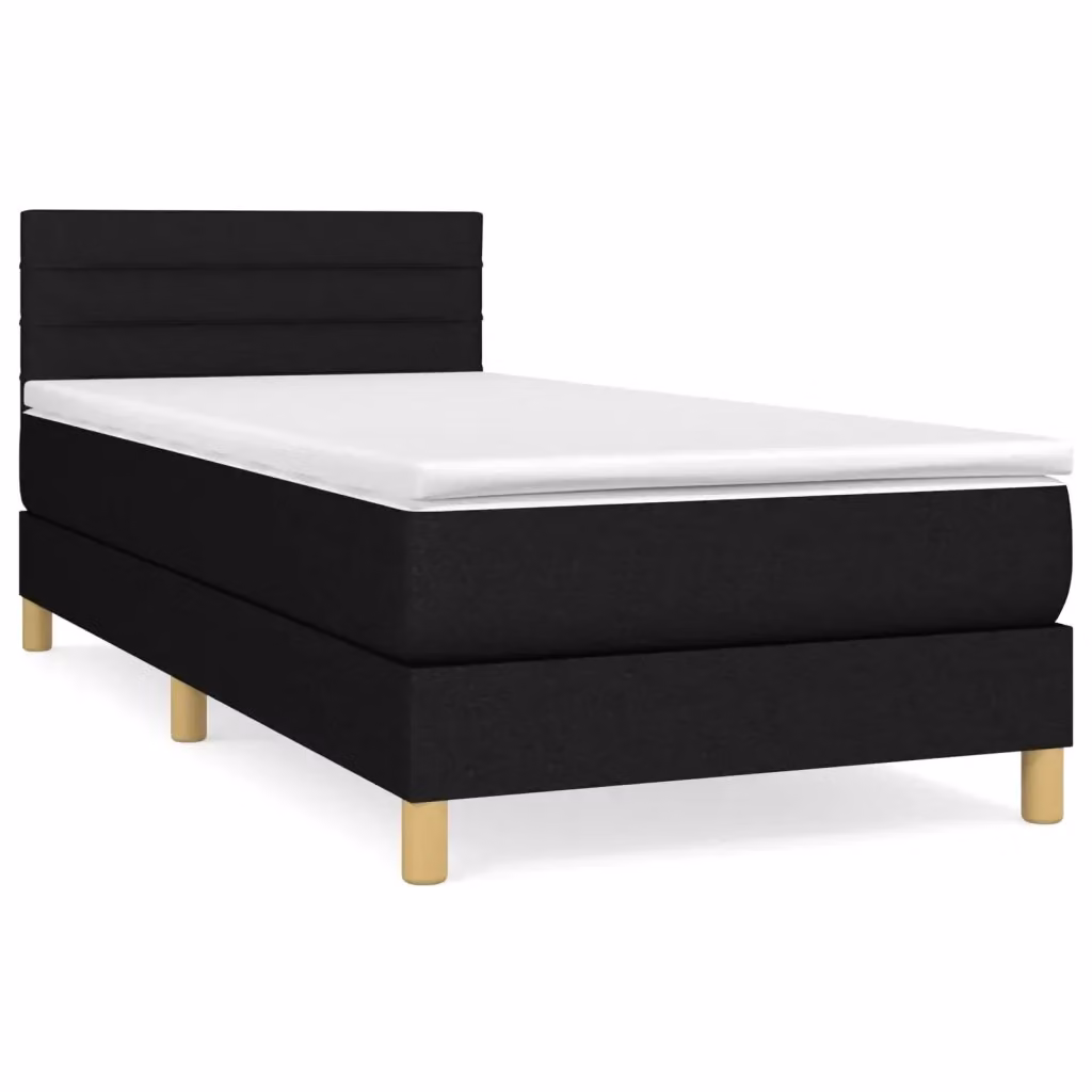 Letto Ibrido con Giroletto a Molle e Materasso vidaXL, Nero e Bianco, L 80 cm x P 200 cm x H 30 cm – 2