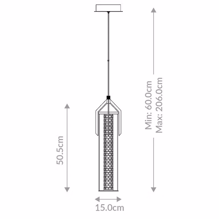 Quintiesse Lampada a sospensione ESPADA, dimmerabile, Ottone / Oro, Soggiorno / Sala da pranzo, Alluminio, Moderno, Lampada a sospensione