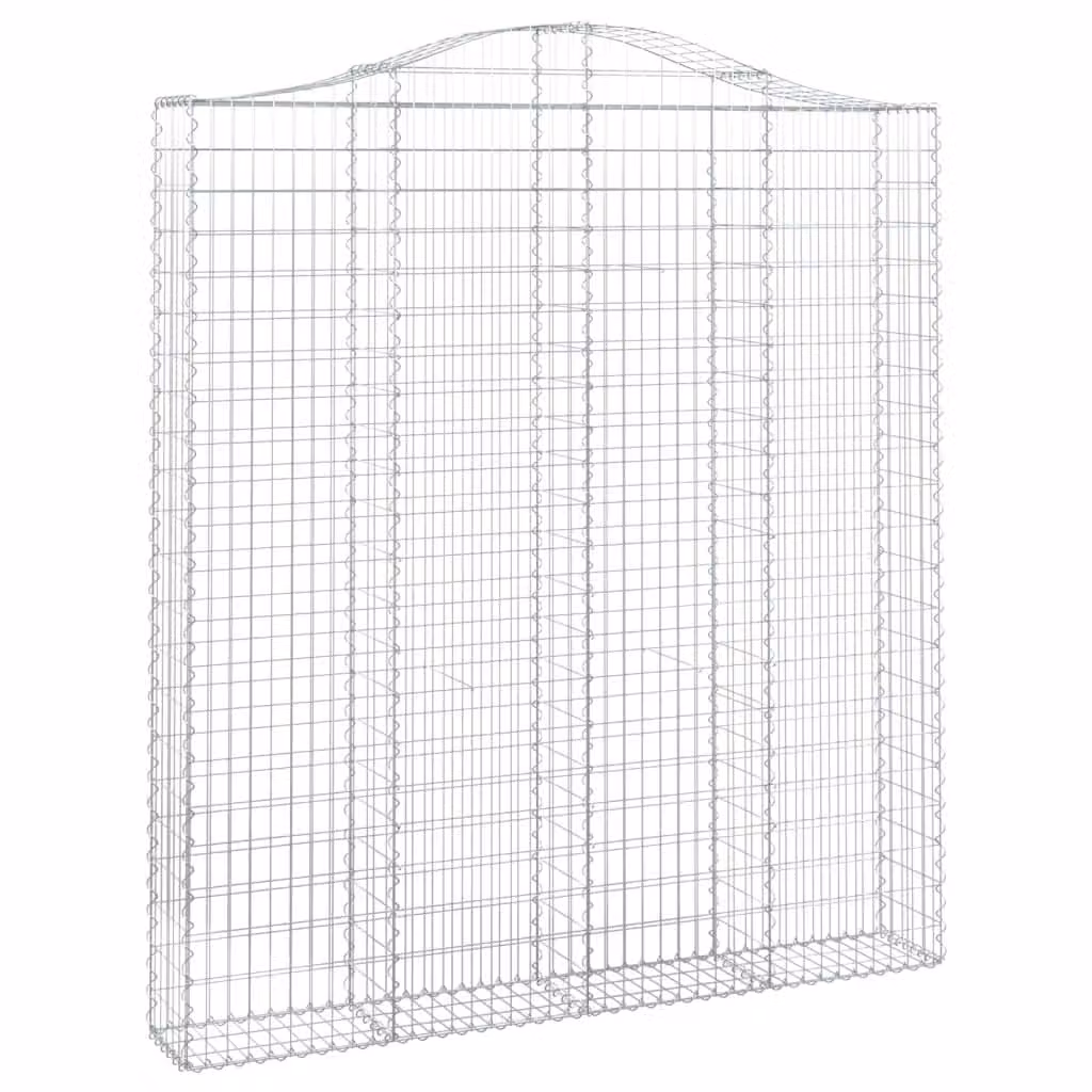 Cesto Gabbione ad Arco 200x30x220/240 cm Ferro Zincato