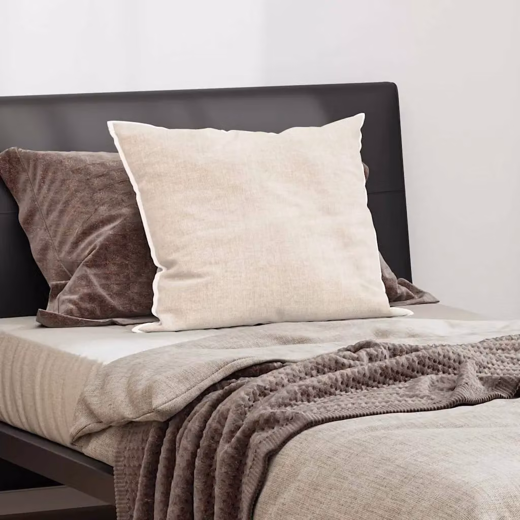 Cuscino vidaXL in cotone traspirante, lavabile in lavatrice, Bianco o Beige, L 75 cm x P 50 cm